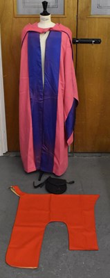 Lot 447 - EDE & RAVENSCROFT; a pink and blue graduation...