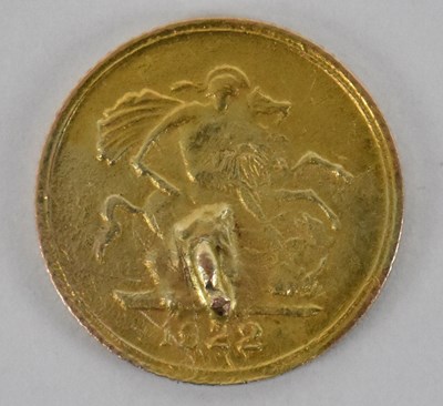 Lot 866 - A George V 1922 quarter sovereign, with...