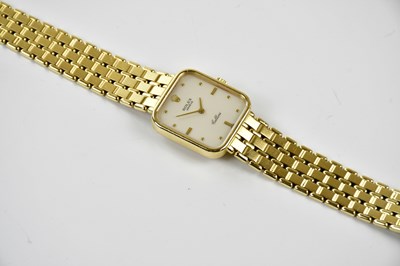 Lot 878 - ROLEX; an 18ct yellow gold Cellini wristwatch,...