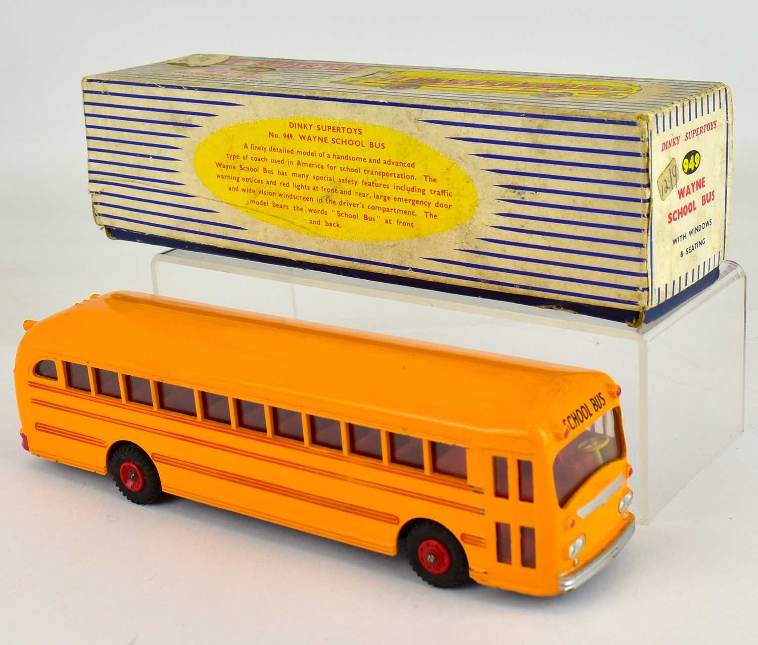 Lot 257 - DINKY SUPERTOYS; a boxed 949 Wayne Schoolbus...