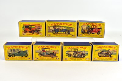 Lot 238 - MATCHBOX; seven boxed 'Y' series diecast...