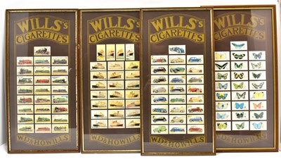 Lot 529 - WILL'S CIGARETTES; four framed displays of...