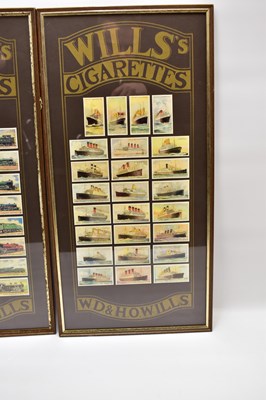 Lot 529 - WILL'S CIGARETTES; four framed displays of...