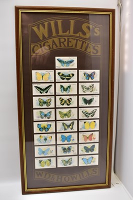 Lot 529 - WILL'S CIGARETTES; four framed displays of...