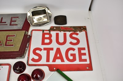 Lot 187 - Two cast aluminium 'Ribble' bus signs, two...