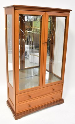 Lot 19 - LEGATE; a modern glazed display cabinet with...