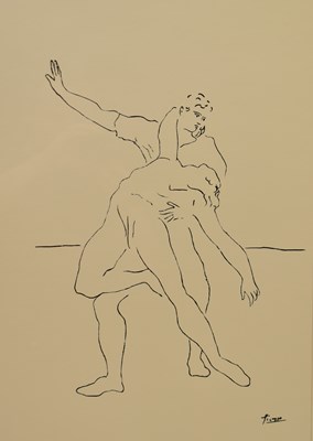 Lot 447 - AFTER PABLO PICASSO; a modern lithograph print,...