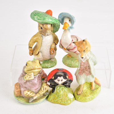 Lot 324 - ROYAL ALBERT; five ceramic Beatrix Potter...