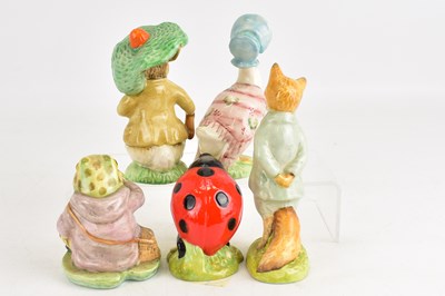 Lot 324 - ROYAL ALBERT; five ceramic Beatrix Potter...