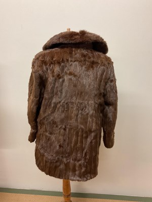 Lot 92 - Two fur jackets, stoles and a hat