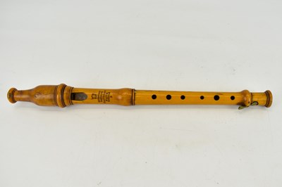 Lot 494 - A single boxwood Flageolot flute 'Improved...