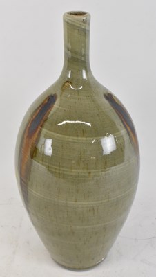 Lot 471 - JOHN JELFS; a studio pottery celadon glazed...