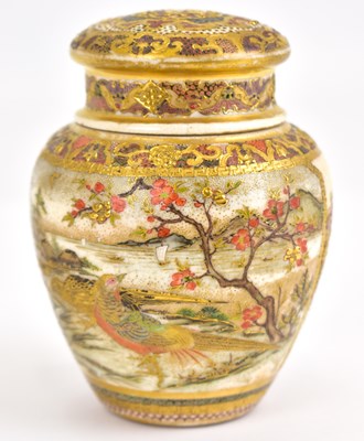 Lot 410 - A small 19th century Japanese lidded box of...