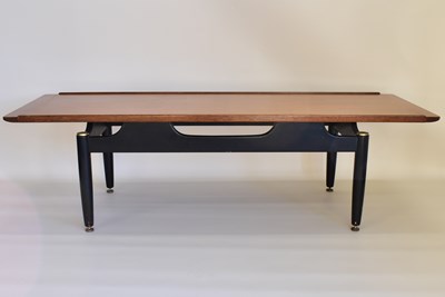 Lot 23 - A 1960s/70s retro coffee table with teak top...