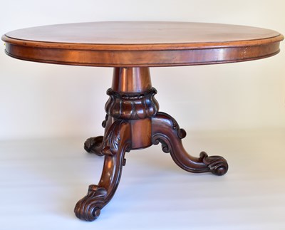 Lot 63 - A Victorian mahogany breakfast table with...