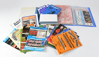 Lot 490 - A good quantity of football programmes within...