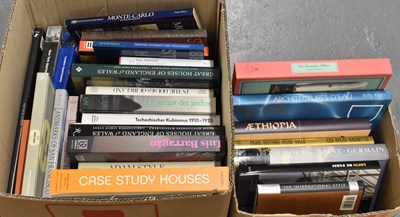 Lot 381 - Two boxes of books mainly relating to...