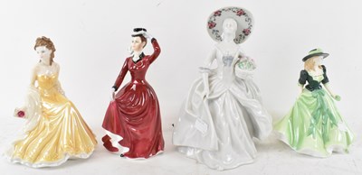 Lot 512 - ROYAL WORCESTER; a porcelain figure of a lady '...