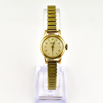 Lot 941 - ROTARY; a ladies' 9ct gold wristwatch, the...