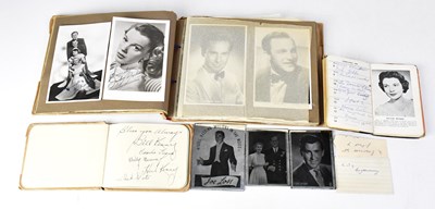 Lot 139 - A vintage autograph album containing images of...