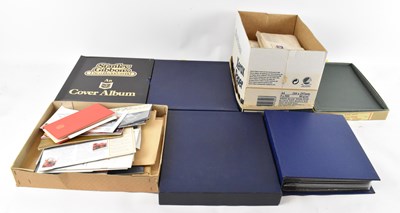 Lot 410 - Five albums and one box of GB first day covers...