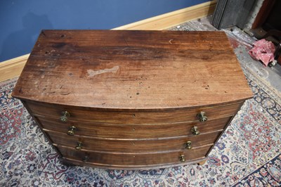 Lot 49 - A 19th century mahogany chest of four long...