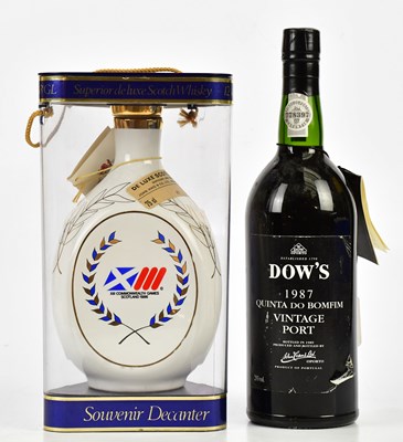 Lot 794 - PORT; a bottle of Dow's 1987 vintage port,...