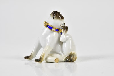 Lot 1453 - MEISSEN; a late 19th century model of a seated...