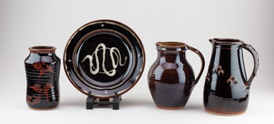 Lot 225 - HUGH MACTAVISH for Argyll Pottery; two...