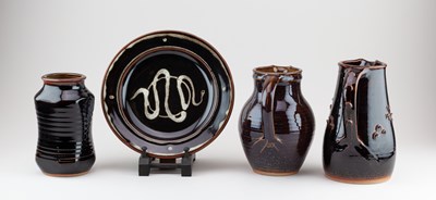 Lot 225 - HUGH MACTAVISH for Argyll Pottery; two...