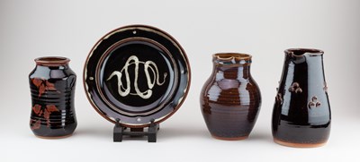 Lot 225 - HUGH MACTAVISH for Argyll Pottery; two...