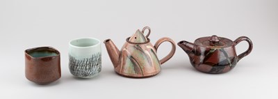 Lot 180 - ERIC MOSS (born 1959); a stoneware teapot...