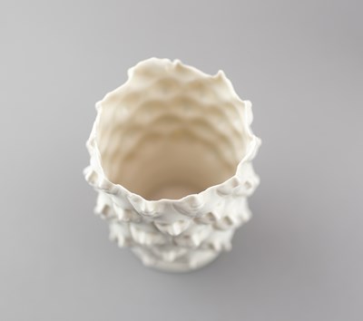 Lot 40 - ANJA LUBACH; a porcelain fragmented face...