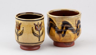 Lot 147 - DOUG FITCH (born 1964); a slipware yunomi,...