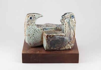 Lot 433 - MURIEL MOODY (1907-1991); a salt glazed...