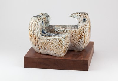 Lot 433 - MURIEL MOODY (1907-1991); a salt glazed...