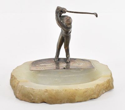 Lot 746 - GOLF INTEREST; a mid 20th century hallmarked...