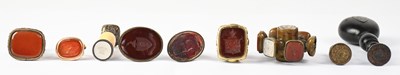 Lot 194 - A small group of 19th century hardstone...