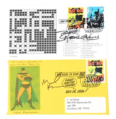 Lot 542 - BATMAN; two US first day cover envelopes...