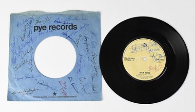 Lot 484 - ENGLAND WORLD CUP SQUAD; 'Back Home' vinyl...