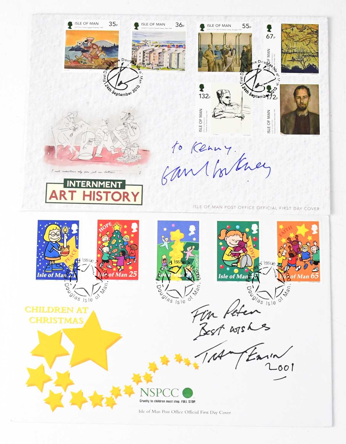 Lot 511 - Two first day covers signed by Tracey Emin and...