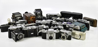 Lot 2169 - A collection of cameras, mostly 35mm film...