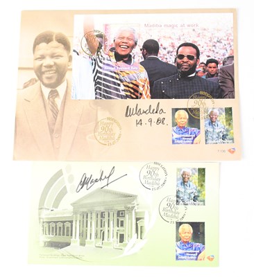 Lot 517 - NELSON MANDELA; a first day cover bearing the...