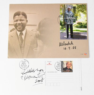 Lot 515 - NELSON MANDELA; a first day cover bearing the...