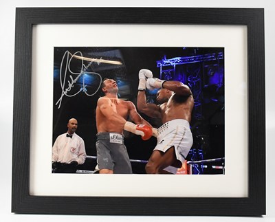 Lot 480 - ANTHONY JOSHUA; a photographic print of Joshua...