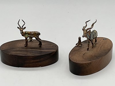 Lot 422 - PATRICK MAVROS (Zimbabwean); a pair of silver...
