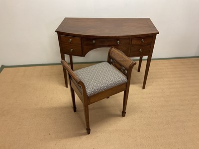 Lot 643 - A 19th century mahogany dressing table/desk...