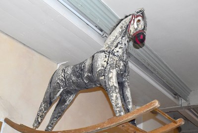 Lot 1238 - A vintage rocking horse.