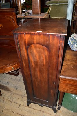 Lot 1251 - A 19th century mahogany pot cupboard, the...