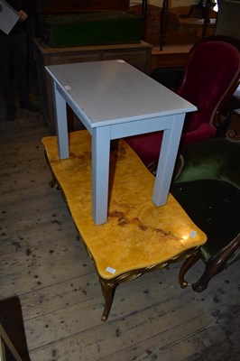 Lot 1267 - Two 1970s marble effect coffee tables and two...